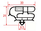 Уплотнитель вставной 765x610 мм для ELECTROLUX (094153)