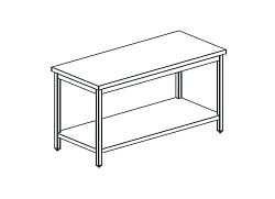 Стол производственный CHEF LINE LWT713SH APACH