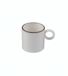 Чашка кофейная 80мл Modest Brown Ring ID Fine