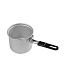 Сотейник 0,8 л алюминий 12 см, с крышкой и складной пластиковой ручкой MGSTEEL
