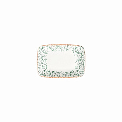 Блюдо прямоугольное 13см (12x8) Venecia Green ID Fine