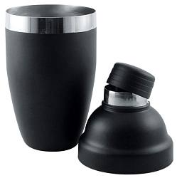 Шейкер 0,8 л черный, нержавеющая сталь с покрытием THE BARS