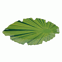 Блюдо для подачи «Лист» 40 см зеленое APS