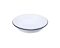 Салатник 600 мл 18.9х3.6 см Blue Rim эмалированная сталь SUNNEX (CEP9087)