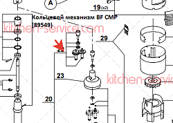 Механизм кольцевой BF CMP для ROBOT COUPE (89549)