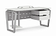 Стол офисный TB КОБОР 80/60 aluminum/premium