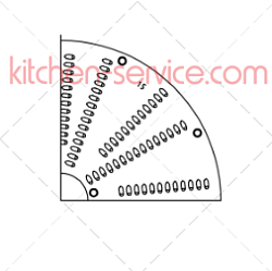 Пластина тёрки 4,5 мм для HALLDE (87131)