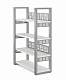 Стеллаж открытый SO4 КОБОР 60/36 aluminum/premium