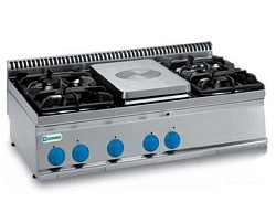 Плита комбинированная 700 серии PCP105G7 газ TECNOINOX