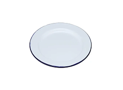 Тарелка 25х2.3 см Blue Rim эмалированная сталь SUNNEX (CEP9083)