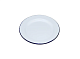 Тарелка 25х2.3 см Blue Rim эмалированная сталь SUNNEX (CEP9083)