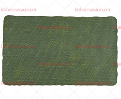 Блюдо 53x32,5x1,5 см прямоугольное Green Banana Leaf пластик меламин P.L. Proff Cuisine (JW50021-TAI)