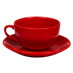 Пара чайная 300 мл красная Barista фарфор P.L. PROFF CUISINE (F2031R1+F2032-6.5R1)