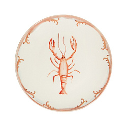 Тарелка 28см Lobster Coral 1972 BY ID FINE