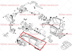 Корпус левая часть для KZ-13, 16 HUALIAN (00-00002103)