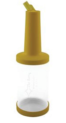 Емкость для сока 1 л с лейкой желтая THE BARS
