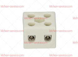 Колодка клеммная керамическая двухполюсная для печи (3342001)