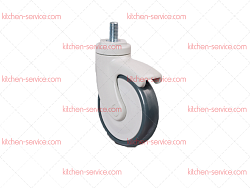 Колесо 125 мм аппаратное поворотное с болтом M12 (EC05 MBT 125)