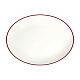 Тарелка овальная 36см Modest Maroon ID Fine