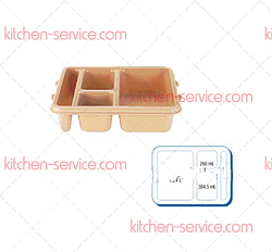 Поднос L 23 см W 28 см H 6 9114CW-133 CAMBRO