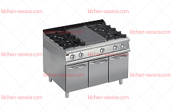 Плита газовая Chef Line LRSTG129R4CS APACH