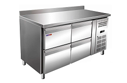 Стол холодильный GN2240TN (бортик 4 ящика) COOLEQ