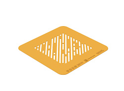 Трафарет для декора блюд 100х100 мм 1 мм Линии силикон SILIKOMART