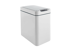 Ведро для мусора сенсорное JAH-6611 12 л (белое, прямоугольное) FOODATLAS