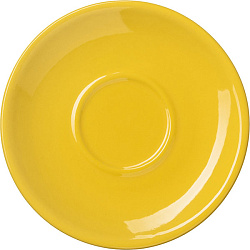 Блюдце «Пур-Амор» 12 см желтое DOPPIO