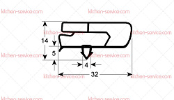 Уплотнитель вставной для CORECO (6045010128)