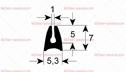 Уплотнитель для KUPPERSBUSCH (060976)