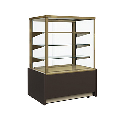 Витрина холодильная кондитерская KC70 VM 1,3-1 LIGHT 0102-0109 ВХСВ-1,3Д Carboma CUBE ПОЛЮС