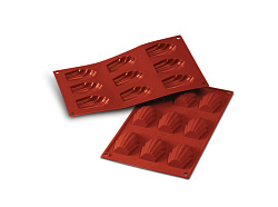 Форма для выпечки 15 ячеек 10 мл 44x34x10 мм Мини-Мадлен силикон SILIKOMART