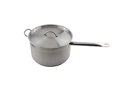 Сотейник 10 л нержавейка 28 см, с 2 ручками, с крышкой, тройное дно индукция MGSTEEL