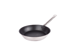 Сковорода нержавеющая 300 мм, антипригарное покрытие, тройное дно, индукция ROAL