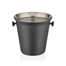 Ведро для шампанского 21 см матовый черный NARIN