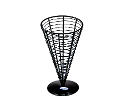 Корзинка для подачи коническая 130 мм, 900 мл, кованное железо, черная MGsteel