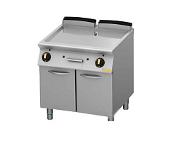 Поверхность жарочная хромированная на подставке с дверью ERZ-KR-O 40/70 MONTONA