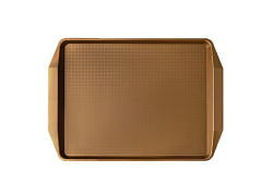 Поднос 42х30 см, золотой, поверхность классик (508) MGprof (1732)
