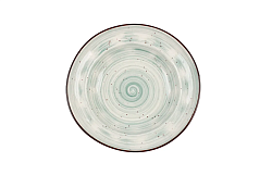 Тарелка глубокая Пастораль фарфор 350 мл 23 см зеленая KUNSTWERK