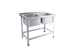 Ванна моечная 2 секции Стандарт ВМОцб2-500СНК с бортом ПИЩЕВЫЕ ТЕХНОЛОГИИ