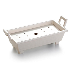 Блюдо для подачи 40,6x18,6x14,3 см прямоугольное White пластик меламин P.L. PROFF CUISINE (J449995TZ-GC)
