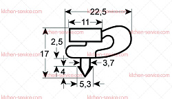 Уплотнитель изоляционный для HORECA-SELECT (GBC1002-48)