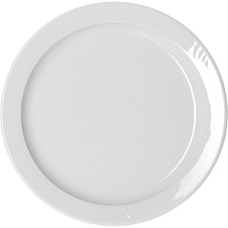 Тарелка «Карат» мелкая фарфор 25,5 см белая BAUSCHER