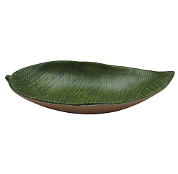 Блюдо 27,6x16,7x5,3 см овальное Лист Green Banana Leaf пластик меламин P.L. PROFF CUISINE (F46211-TAI)