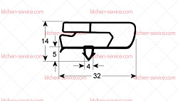 Уплотнитель вставной для CORECO (6045010164)
