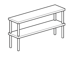 Полка настольная открытая CHEF LINE LOSO3519T2 APACH