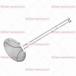 Шумовка d22,5 см, l58 см, сетчатая P.L. PROFF CUISINE (SKM-9WG)