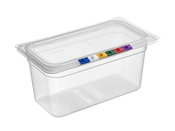 Гастроемкость 1/3 150 мм 325х176 мм 5,5 л полипропилен, прозрачная, с крышкой MGprof