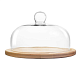 Блюдо для подачи 31 см дерево со стеклянной крышкой 25,6х15 см PROFF CUISINE (PC300260)